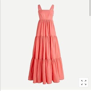 TIERED MAXI DRESS IN TAFFETA